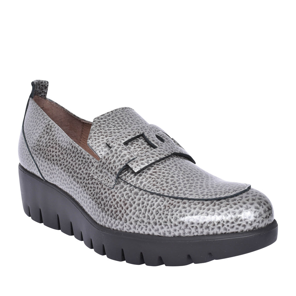 Ladies C-33303 Wedge Shoe In Grey