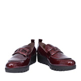 Ladies C-33303 Wedge Shoe In Burgandy