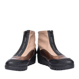 Ladies C-33302 Wedge Ankle Boot In Taupe