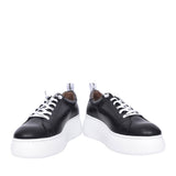 Ladies A-2632 Wedge Laced Shoe In Black