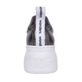 Ladies A-2632 Wedge Laced Shoe In Pewter