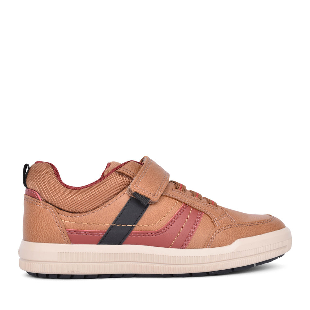 Boys Arzach J164aa Velcro Trainer In Brown