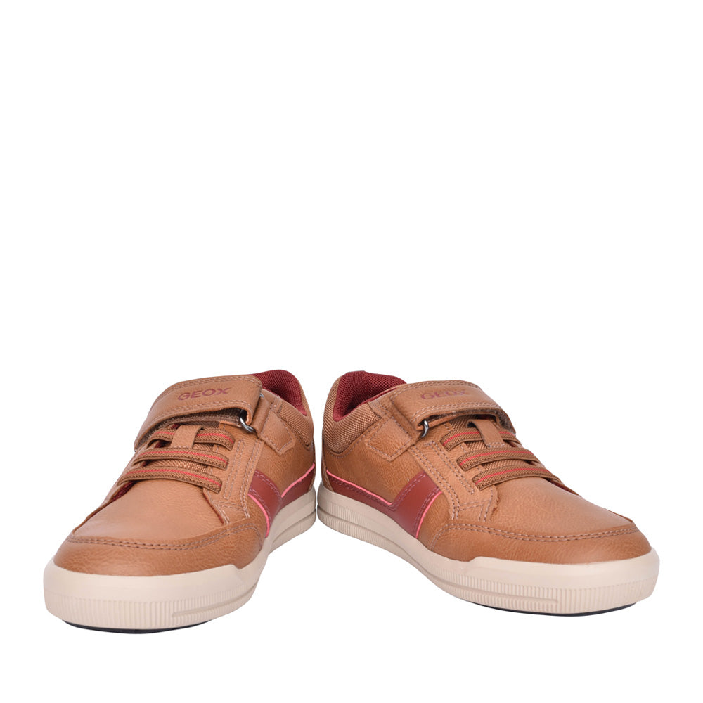 Boys Arzach J164aa Velcro Trainer In Brown