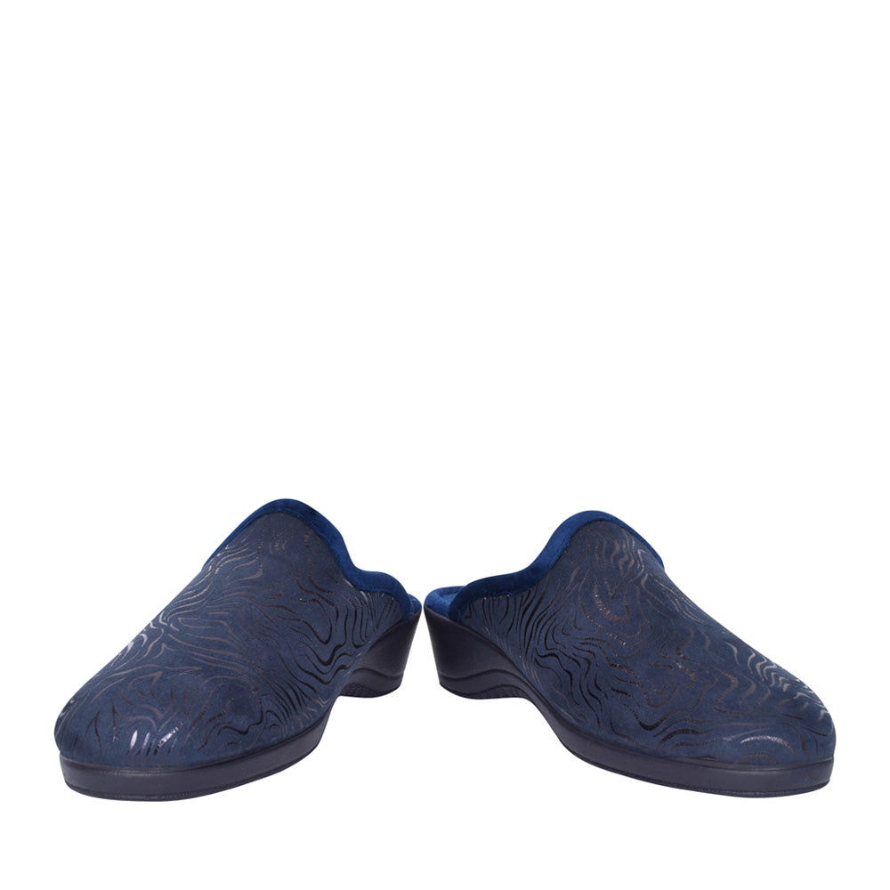 Ladies Darlene Kla207 Mule Slipper In Navy