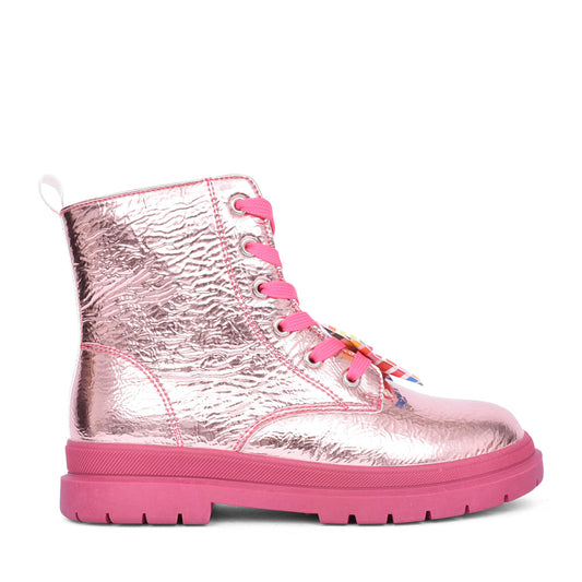 Girls 231955 Laced Ankle Boot In Rose