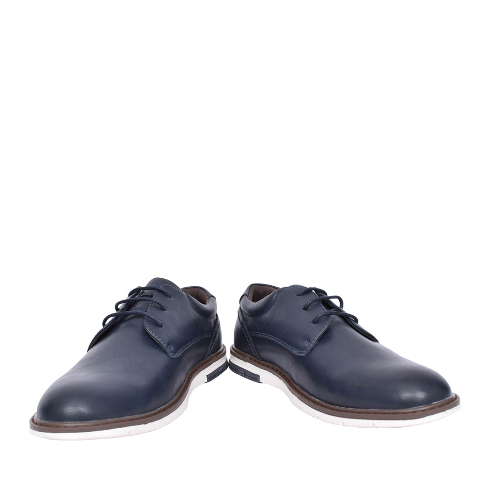 Boys Greaves Laced Shoe In Navy