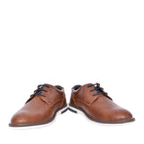 Boys Greaves Laced Shoe In Camel