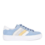 Ladies L8802 Laced Trainer In Blue