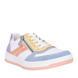 Ladies M5520 Laced Trainer In White Multi
