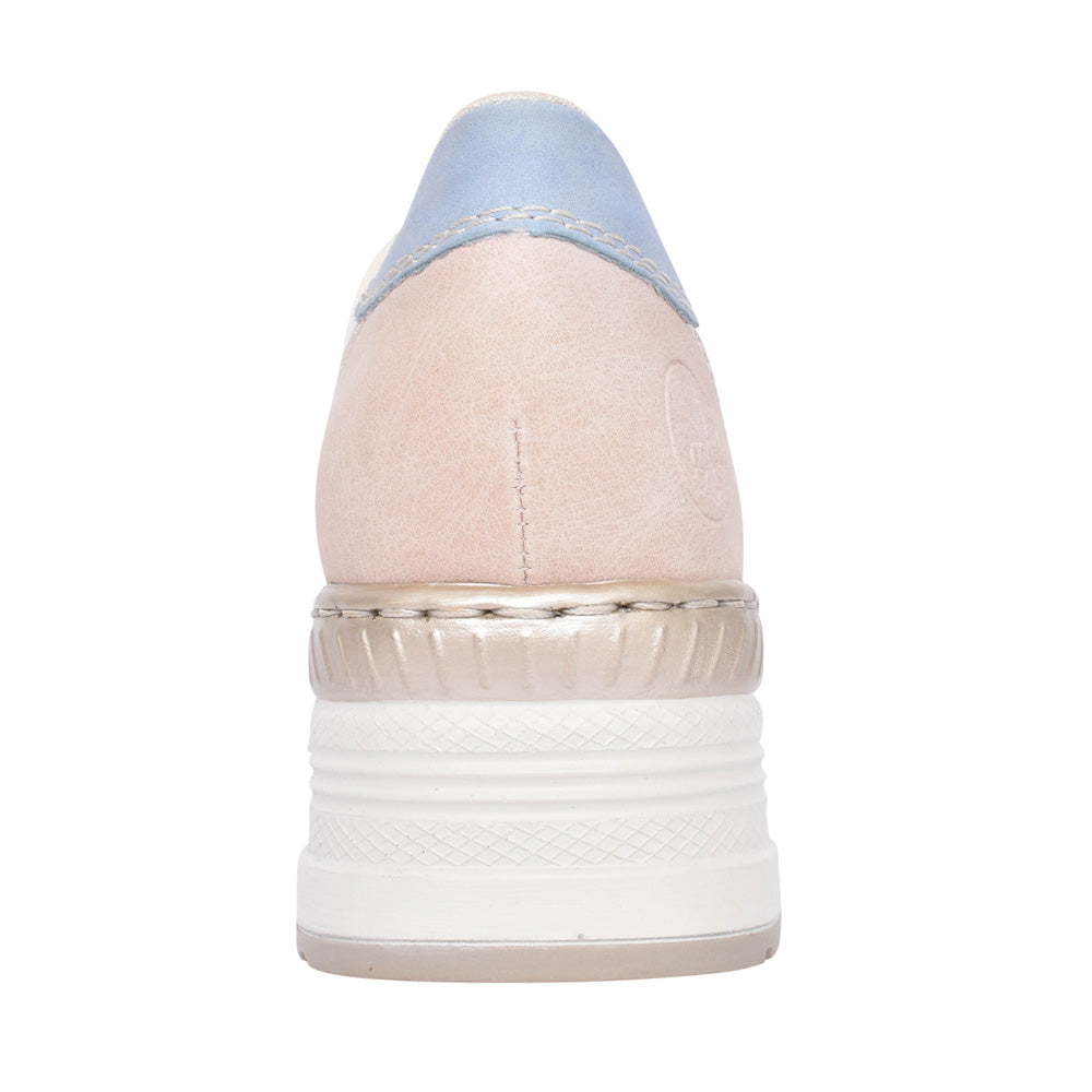 Ladies N4343 Laced Trainer In Off White