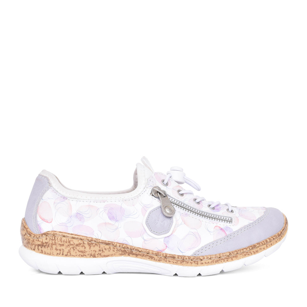 Ladies N4263 Laced Trainer In Multi-colour