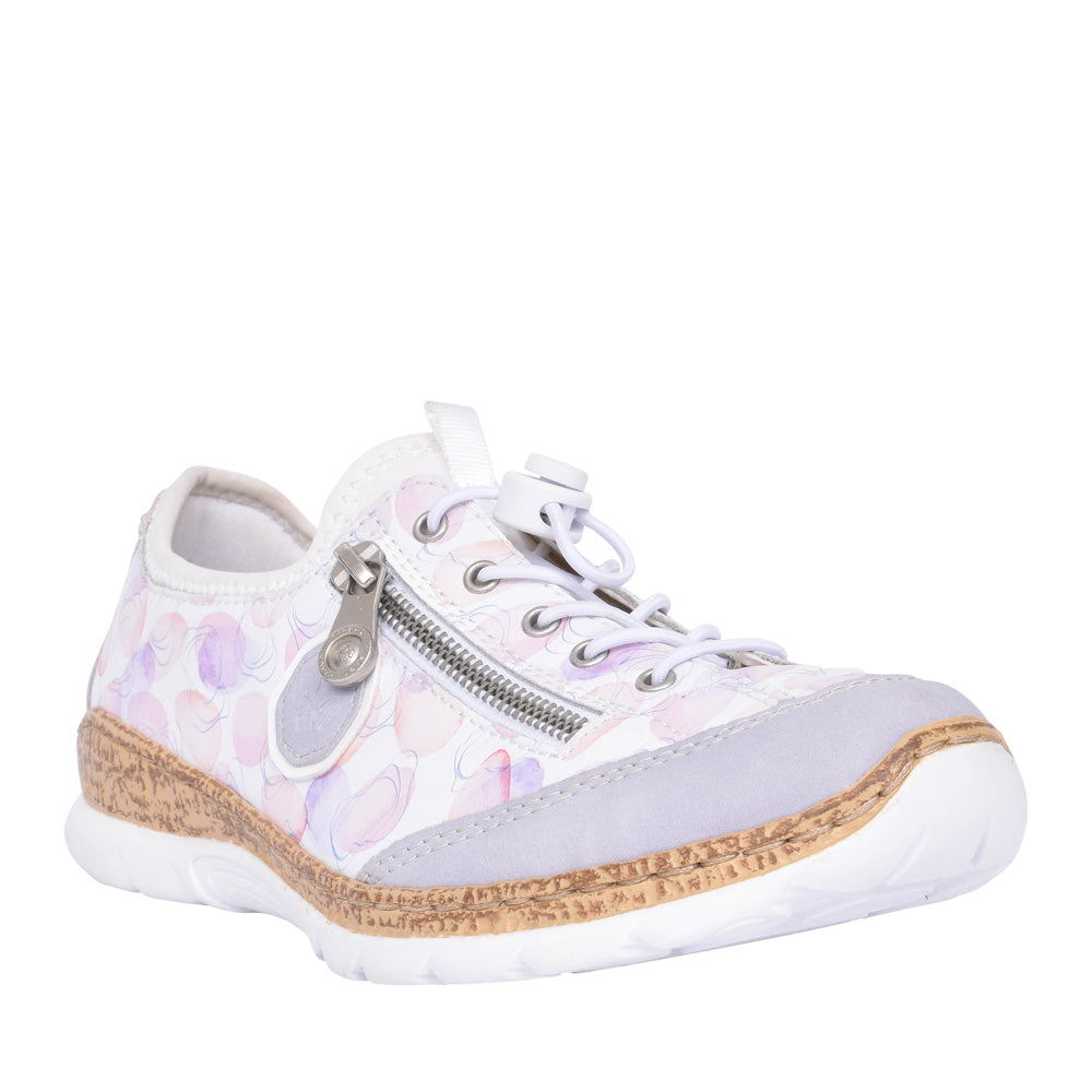 Ladies N4263 Laced Trainer In Multi-colour