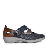 Ladies 413g4 Velcro Shoe In Navy