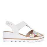Ladies 67498 Wedge Sandal In Multi-colour
