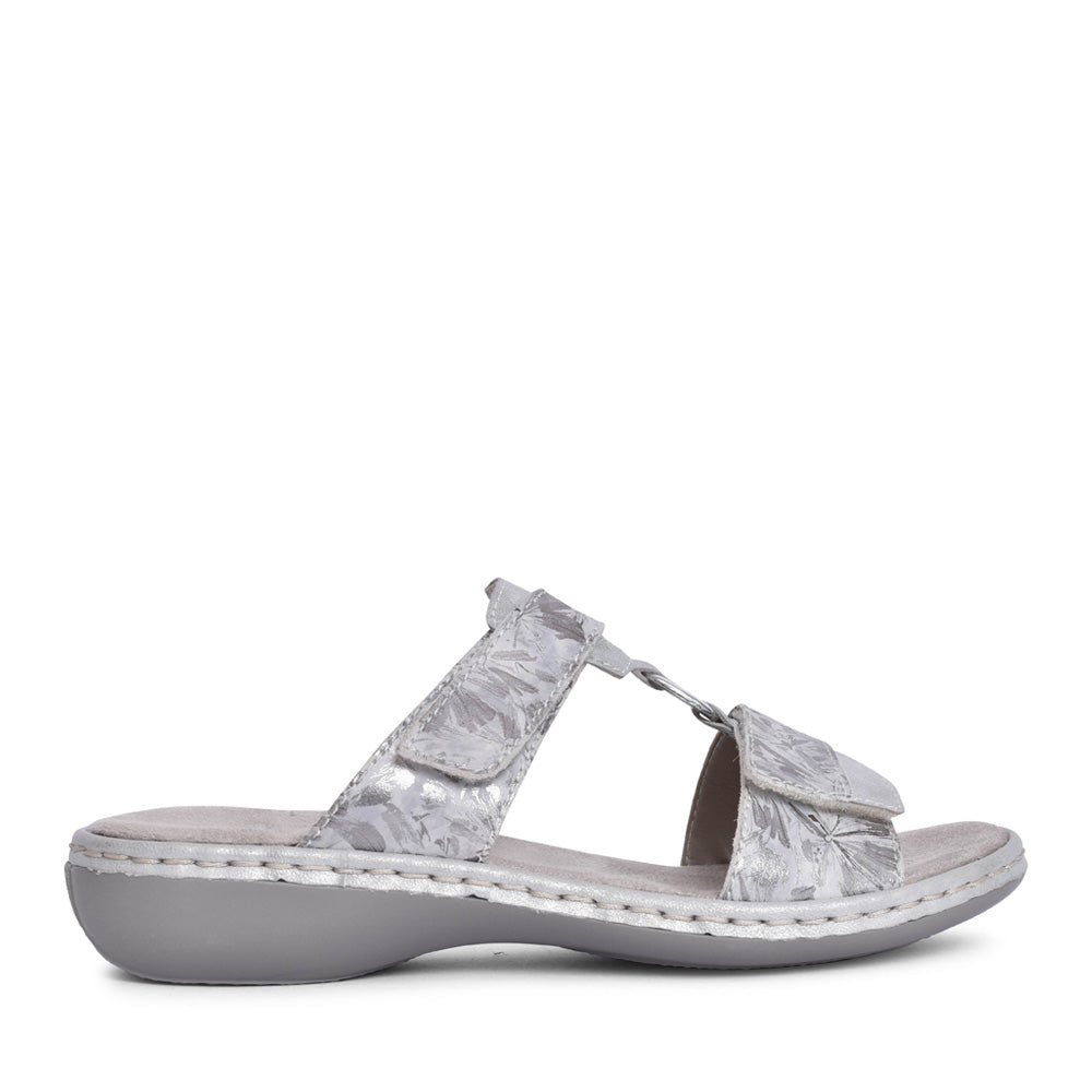 Ladies 659x6 Velcro Mule In Metallic
