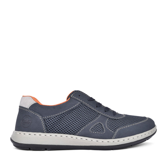 Mens 17302 Laced Trainer In Navy