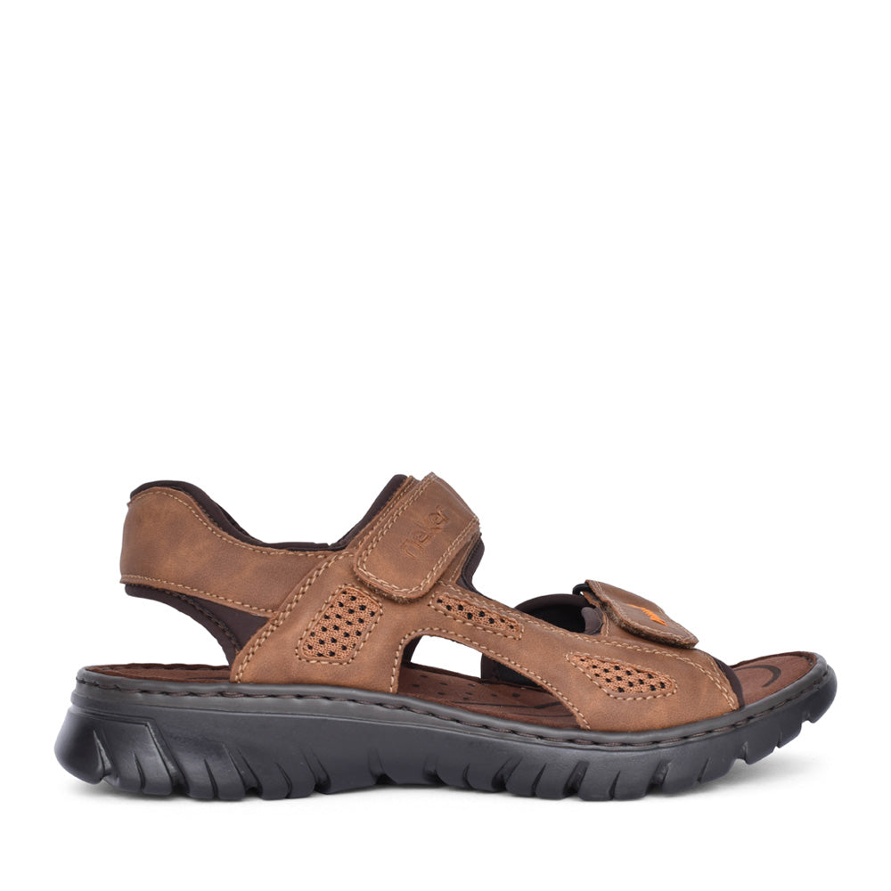 Mens 26761 Velcro Sandal In Brown