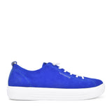 Ladies D0913 Laced Trainer In Blue