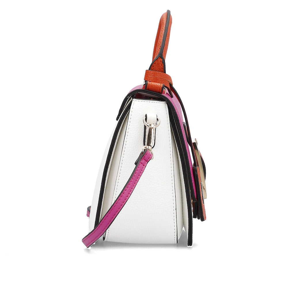 Ladies Q0628 Handbag In White Multi
