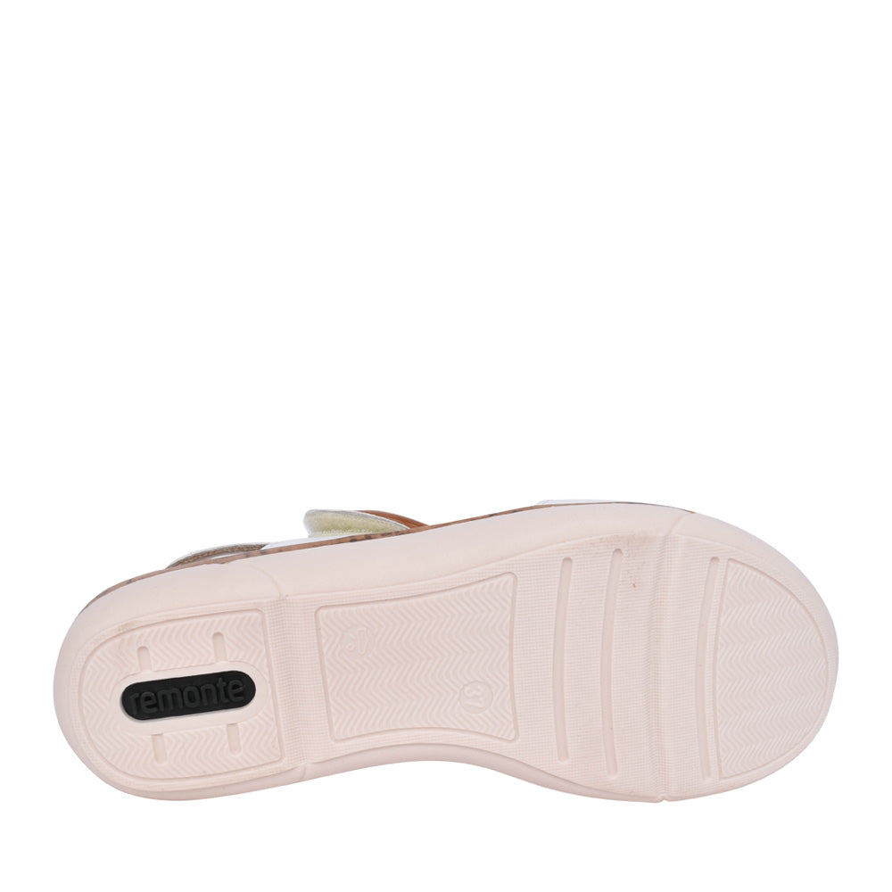 Ladies R6853 Velcro Sandal In White