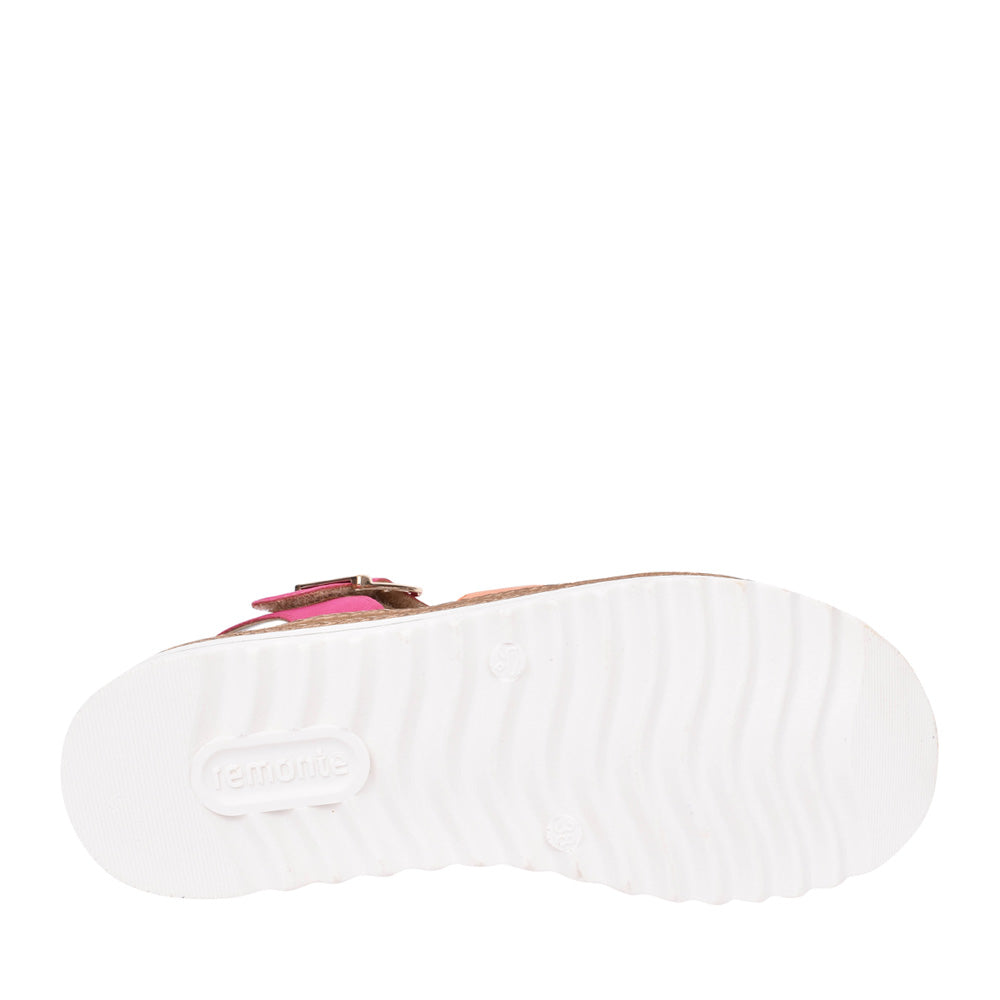 Ladies D0q55 Velcro Sandal In Pink