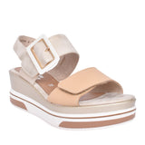 Ladies D1p50 Wedge Sandal In Metallic
