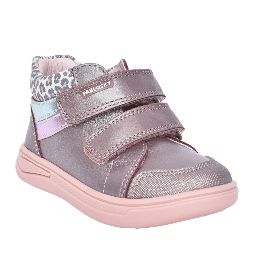 Girls 033875 Double Velcro Boot In Rose