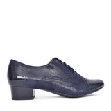 Ladies 1370 G-fit Quarter Brogue Shoe In Navy