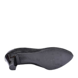 Ladies 6299 G-fit Low Heel Court Shoe In Black