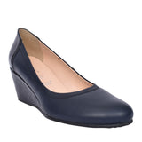 Ladies 5899 G-fit Wedge Court Shoe In Navy