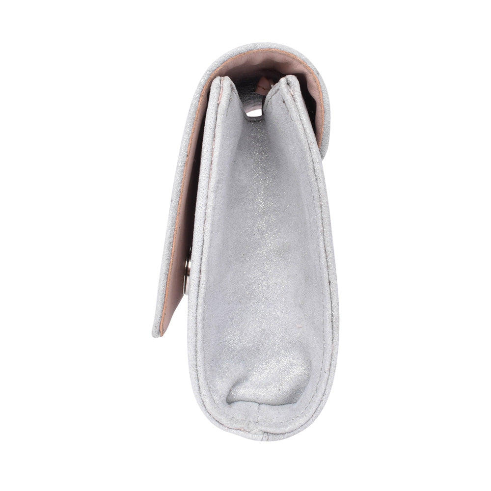 Ladies 310 Envelope Clutch Bag In Grey