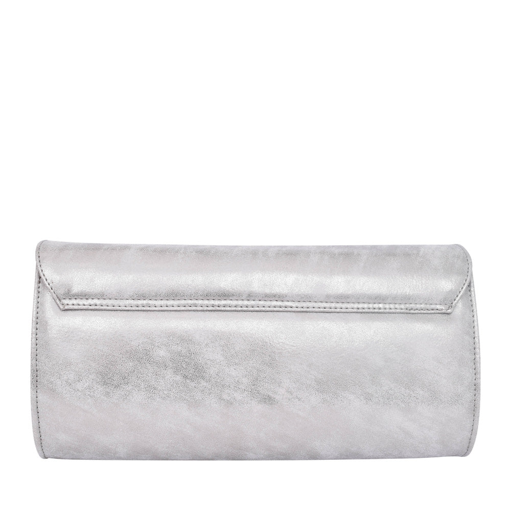 Ladies 310 Envelope Clutch Bag In Metallic