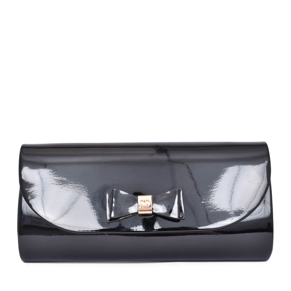Ladies Fitzwilton Clutch Bag In Blk Patent