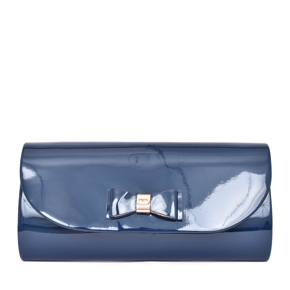 Ladies Fitzwilton Clutch Bag In Navy Patent