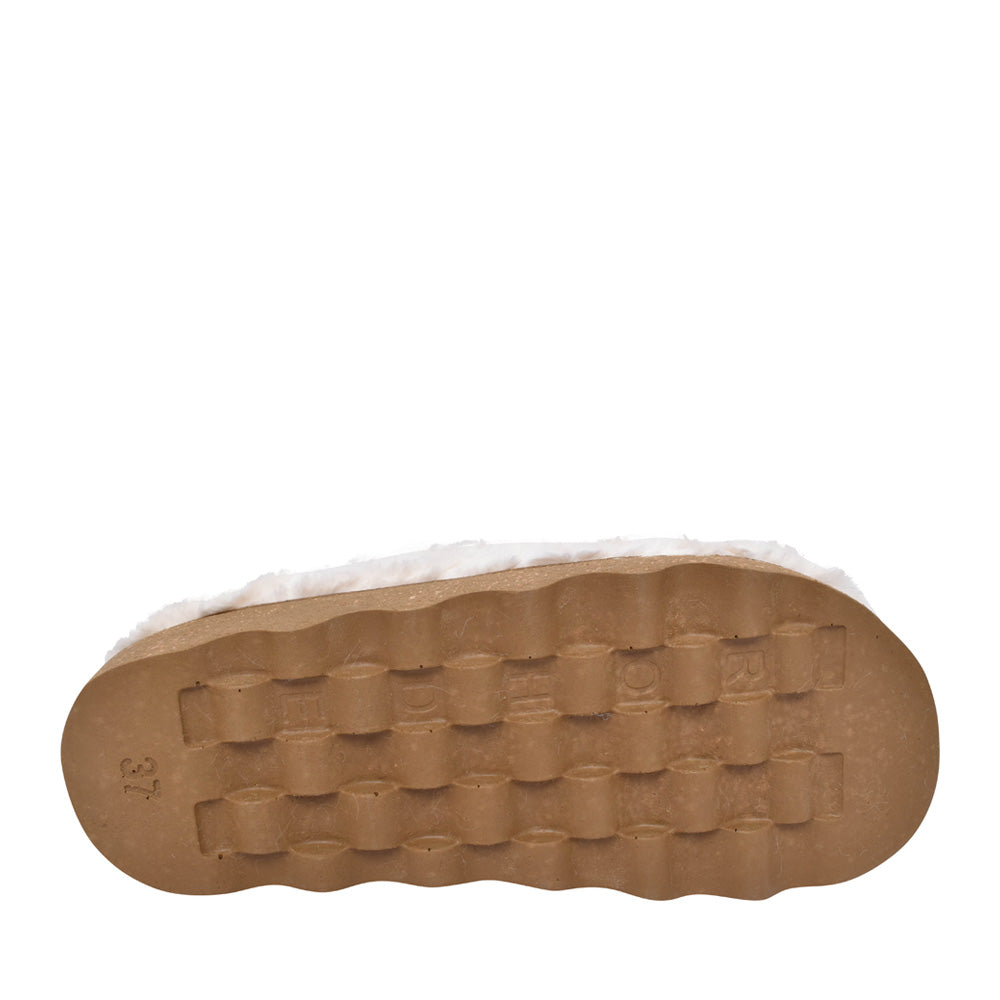 Ladies 6118 Mule Slipper In Cream