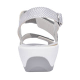 Ladies 225017 Ginger G-fit Velcro Sandal In Silver