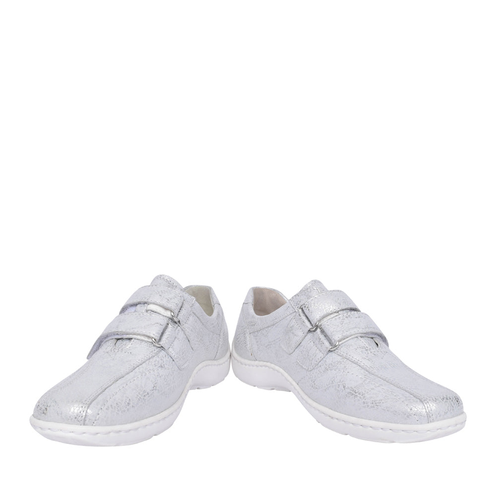 Ladies 496301 Henni H-fit Velcro Shoe In White