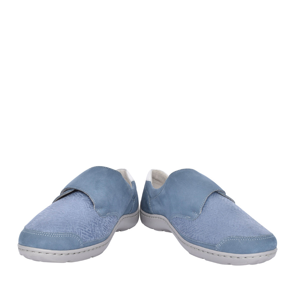 Ladies 496h31 Henni H-fit Velcro Shoe In Denim