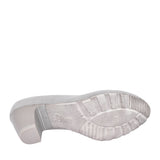 Ladies 5-22404 Medium Heel Court Shoe In Grey