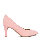 Ladies 5-22411 Medium Heel Court Shoe In Rose
