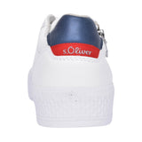 Ladies 5-23600 Laced Trainer In White