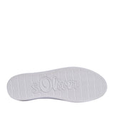 Ladies 5-23600 Laced Trainer In White