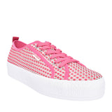 Ladies 5-23650 Laced Trainer In Fuchsia