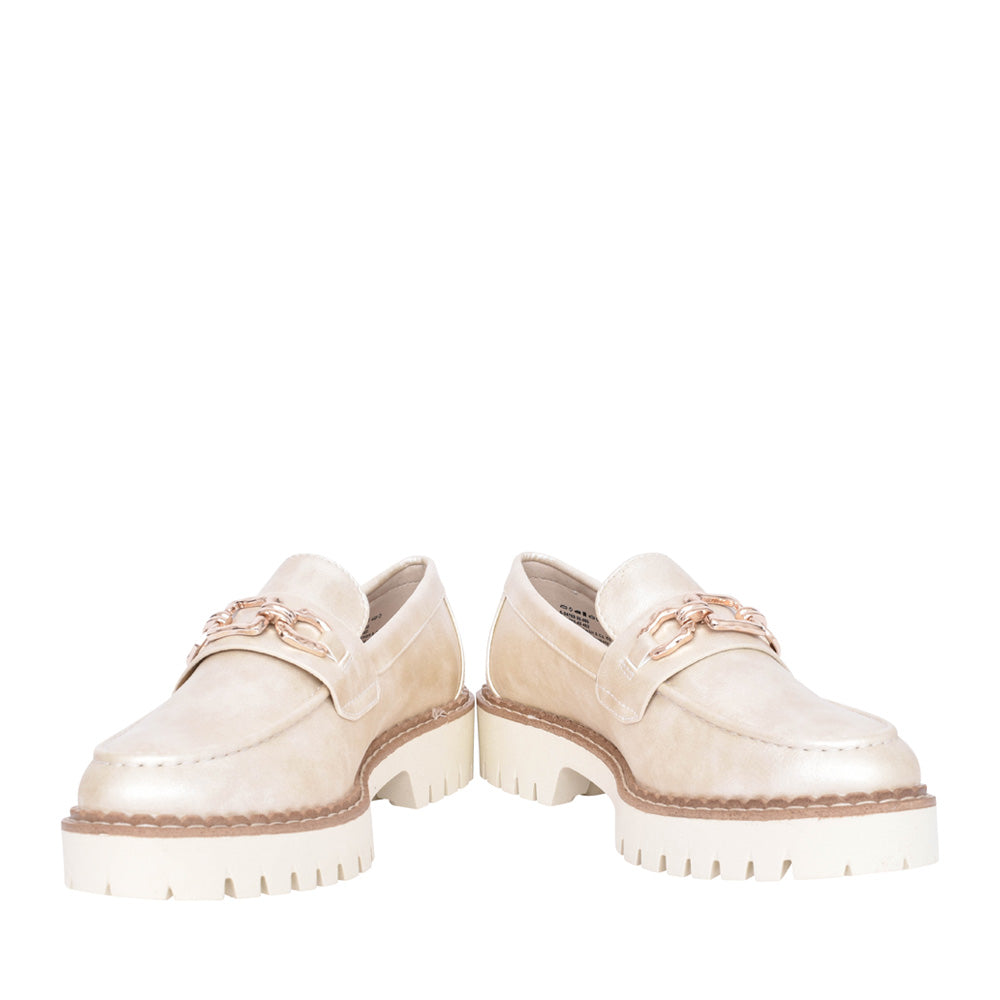 Ladies 5-24702 Loafer In Champagne
