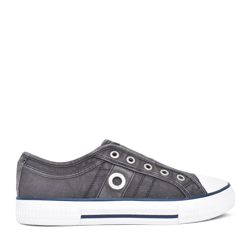 Ladies 5-24708 Slip-on Trainer In Navy