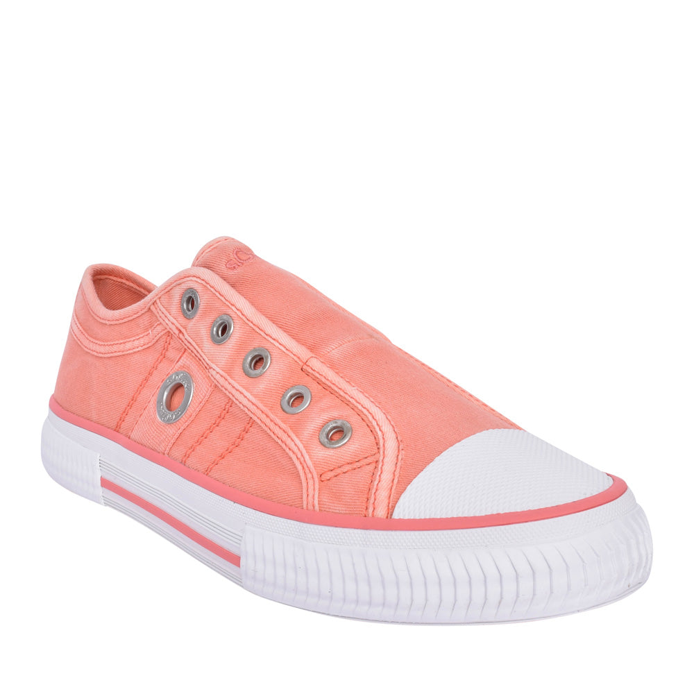 Ladies 5-24708 Slip-on Trainer In Peach