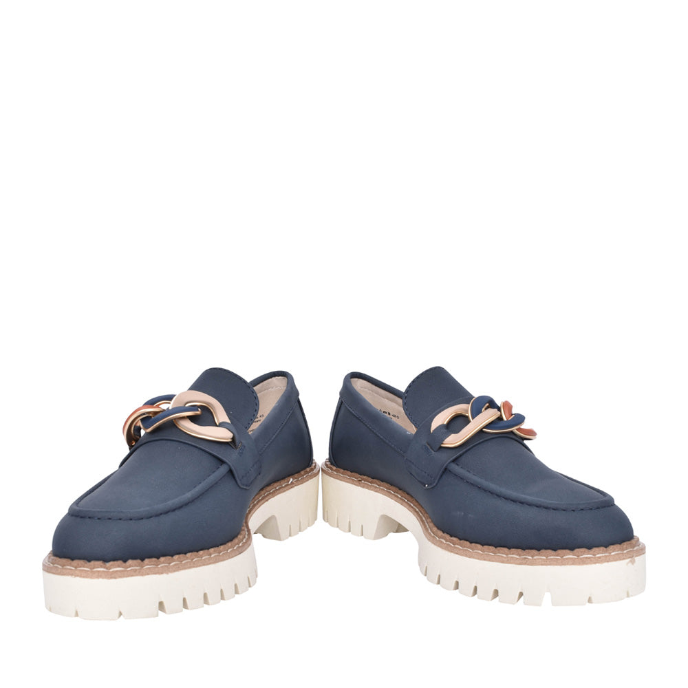 Ladies 5-24730 Slip-on Shoe In Navy