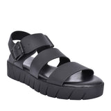 Ladies 5-28710 Low Heel Sandal In Black