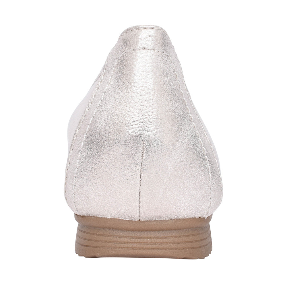 Ladies 8-22165 Ballet Pump In Beige
