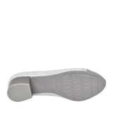 Ladies 8-22366 Low Heel Court Shoe In Silver